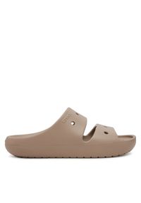 Crocs Klapki Classic Sandal v2 209403 Brązowy. Kolor: brązowy