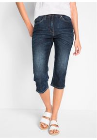 bonprix - Dżinsy straight, średni stan, ze stretchem. Kolor: niebieski #1