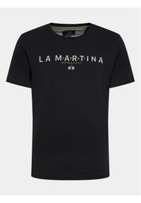 La Martina T-Shirt WMR005 JS206 Czarny Regular Fit. Kolor: czarny. Materiał: bawełna #1