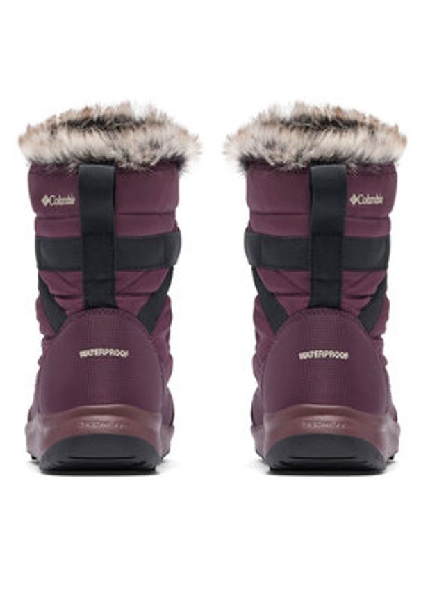 columbia - Columbia Śniegowce Minx Shorty IV 2079181 Bordowy. Kolor: czerwony. Materiał: materiał