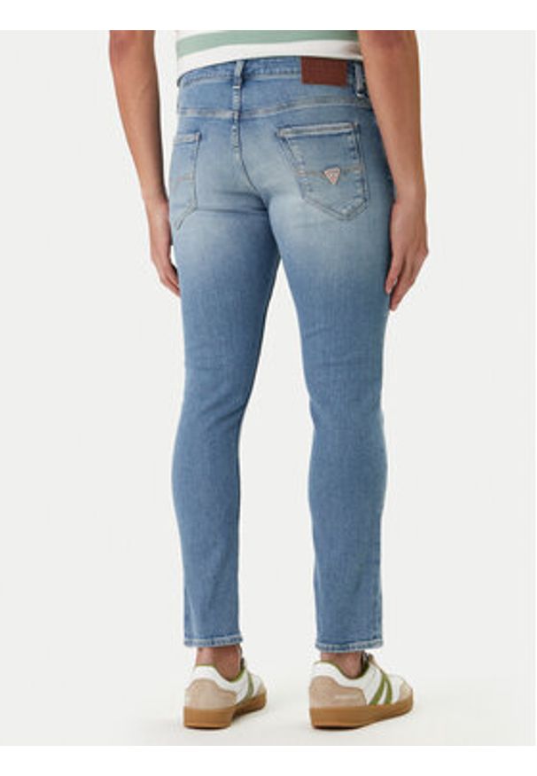 Guess Jeansy M2YAN1 D4Q43 Niebieski Skinny Fit. Kolor: niebieski