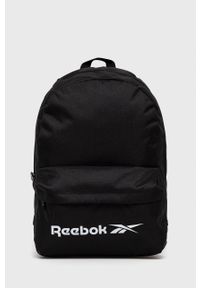 Reebok Plecak GQ0973 kolor czarny duży z nadrukiem. Kolor: czarny. Materiał: poliester. Wzór: nadruk #1