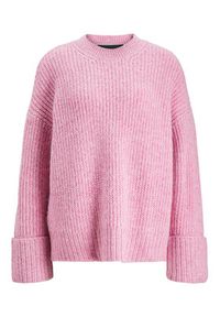 JJXX Sweter 12245453 Różowy Relaxed Fit. Kolor: różowy. Materiał: syntetyk #8