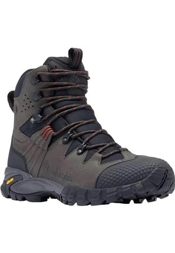 columbia - Buty trekkingowe męskie Columbia Geoterra Outdry. Wysokość cholewki: za kostkę. Zapięcie: sznurówki. Kolor: wielokolorowy, brązowy, czarny. Materiał: materiał. Szerokość cholewki: normalna. Sport: turystyka piesza