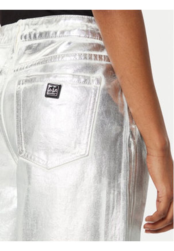 Armani Exchange Spodnie materiałowe XW000056 AF10836 M8047 Srebrny Relaxed Fit. Kolor: srebrny. Materiał: bawełna