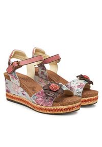 Laura Vita Espadryle Facyo 06 Kolorowy. Materiał: skóra. Wzór: kolorowy