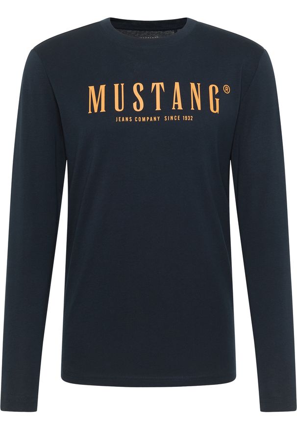 Męski Longsleeve Mustang Style Asheville Dark Sapphire 1016873 4136. Długość rękawa: długi rękaw