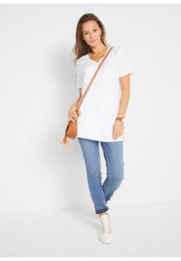 bonprix - Długa bluzka z dekoltem w serek (2 szt.). Typ kołnierza: dekolt w serek. Kolor: czarny. Długość rękawa: krótki rękaw. Długość: krótkie, długie #2