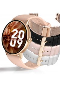 JG Smart - SMARTWATCH DAMSKI ZEGAREK MENU PL ROZMOWY CYKL DYKTAFON ZDJĘCIA 4 paski. Rodzaj zegarka: smartwatch