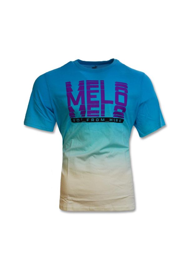 Puma - Koszulka treningowa PUMA Melo Fade T-shirt Blue Atoll - 535116-1. Kolor: niebieski. Sport: koszykówka