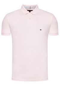 TOMMY HILFIGER - Tommy Hilfiger Polo 1985 MW0MW17770 Różowy Regular Fit. Typ kołnierza: polo. Kolor: różowy. Materiał: bawełna #5