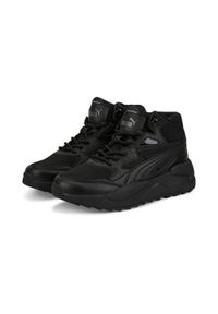 Buty do chodzenia damskie Puma Xray Speed Mid Wtr JR. Zapięcie: sznurówki. Kolor: czarny. Materiał: materiał, syntetyk, tkanina. Szerokość cholewki: normalna. Sport: turystyka piesza
