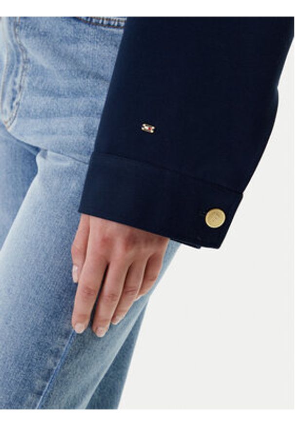 TOMMY HILFIGER - Tommy Hilfiger Marynarka WW0WW46519 Granatowy Relaxed Fit. Kolor: niebieski. Materiał: wiskoza