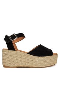 Barbour Espadryle Aspen LFO0767BK31 Czarny. Kolor: czarny. Materiał: skóra, zamsz