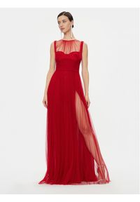 Elisabetta Franchi Sukienka wieczorowa AB-400-36E2-V890 Czerwony Regular Fit. Kolor: czerwony. Materiał: syntetyk. Styl: wizytowy #1