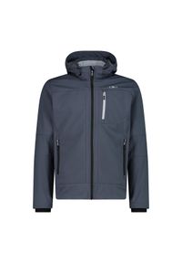 Kurtka męska turystyczna CMP 3A01787N. Typ kołnierza: kaptur. Kolor: szary. Materiał: softshell. Sport: turystyka piesza #1