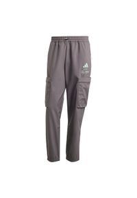Adidas - Spodnie Mercedes - Amg Petronas Formula One Team Premium Woven. Kolor: wielokolorowy, fioletowy, zielony. Materiał: materiał, tkanina