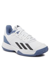 Adidas - adidas Buty do tenisa Courtflash Tennis Shoes IG9536 Biały. Kolor: biały. Materiał: materiał. Sport: tenis #4