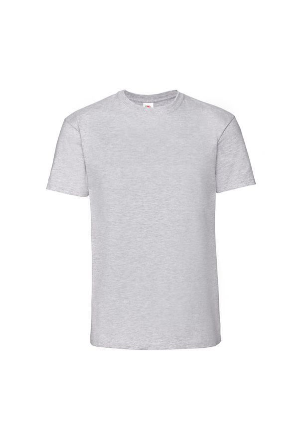 FRUIT OF THE LOOM - Męska Koszulka Iconic Premium Ringspun Cotton T-shirt. Kolor: szary
