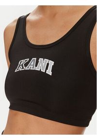 Karl Kani Top Small Serif 6131340 Czarny Slim Fit. Kolor: czarny. Materiał: syntetyk