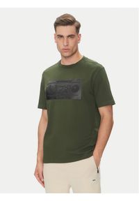BOSS T-Shirt 50538112 Zielony Regular Fit. Kolor: zielony. Materiał: bawełna