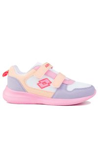 LOTTO - Buty dziecięce dla dziewczynki Lotto CONVINCE VL MF K. Kolor: różowy, fioletowy, wielokolorowy, biały. Sport: turystyka piesza #1