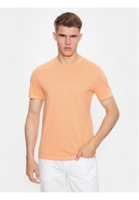 Guess T-Shirt M2YI72 I3Z14 Pomarańczowy Slim Fit. Kolor: pomarańczowy. Materiał: bawełna