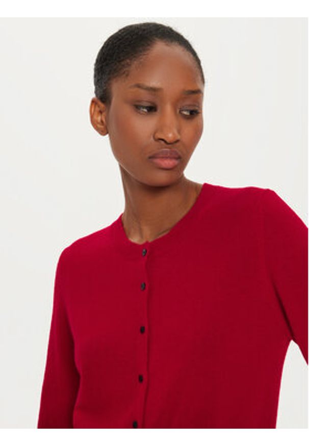 Herskind Kardigan Roselle 5241969 Czerwony Regular Fit. Kolor: czerwony. Materiał: kaszmir