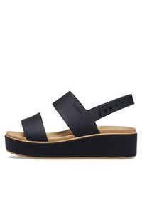Crocs Sandały Brooklyn Matte Wrap Low Wedge 211802 Czarny. Kolor: czarny #5