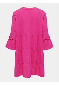 only - ONLY Sukienka letnia Thyra 15267999 Różowy Regular Fit. Kolor: różowy. Materiał: bawełna. Sezon: lato