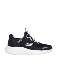 skechers - Buty młodzieżowe dziecięce sportowe Skechers Bounder Slip-ins. Okazja: na spacer, na uczelnię, na co dzień. Kolor: czarny. Model: Skechers Sport. Sport: turystyka piesza