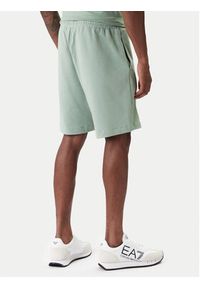 EA7 Emporio Armani Szorty sportowe 7M001414 AF22266 U7243 Zielony Regular Fit. Kolor: zielony. Materiał: bawełna. Styl: sportowy #4