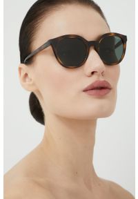 Vogue - VOGUE okulary przeciwsłoneczne damskie kolor brązowy. Kolor: brązowy #4