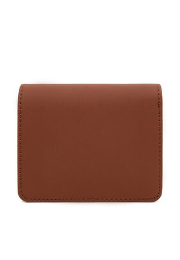 Love Moschino - LOVE MOSCHINO Mały Portfel Damski JC5612PP1NKD0312 Brązowy. Kolor: brązowy. Materiał: skóra
