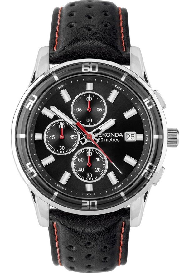 Zegarek Sekonda Zegarek męski Sekonda 30206 czarny. Kolor: czarny