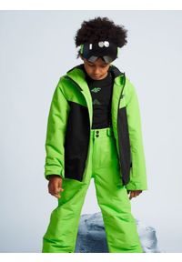 4F JUNIOR - Spodnie narciarskie membrana 8 000 chłopięce. Stan: podwyższony. Kolor: zielony. Materiał: materiał, poliester. Sezon: zima. Sport: narciarstwo #2