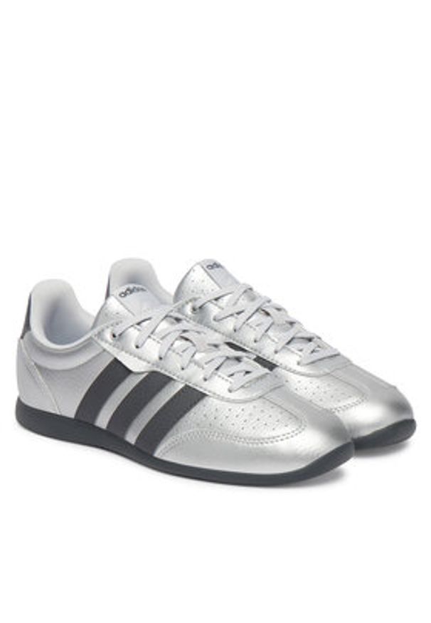 Adidas - adidas Sneakersy Barreda Lo HQ7384 Srebrny. Kolor: srebrny. Materiał: skóra