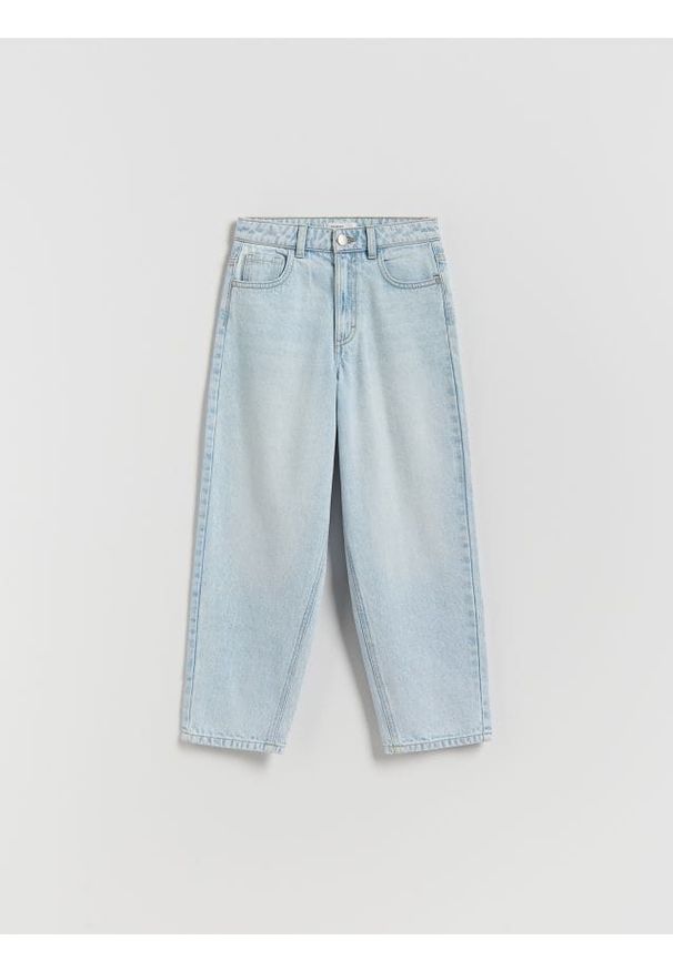 Reserved - Jeansy baggy - niebieski. Kolor: niebieski