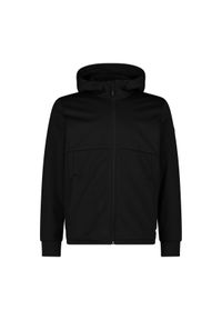 Kurtka męska turystyczna CMP 34A0517. Typ kołnierza: kaptur. Kolor: czarny. Materiał: softshell. Sport: turystyka piesza #1