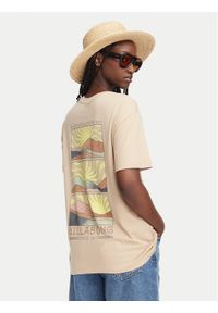 Billabong T-Shirt Sun Phased EBJZT00423 Beżowy Oversize. Kolor: beżowy. Materiał: bawełna #1