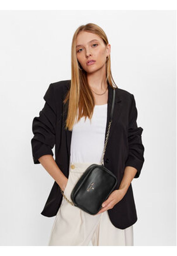 Patrizia Pepe Torebka CB0071/L001-K103 Czarny. Kolor: czarny. Materiał: skórzane