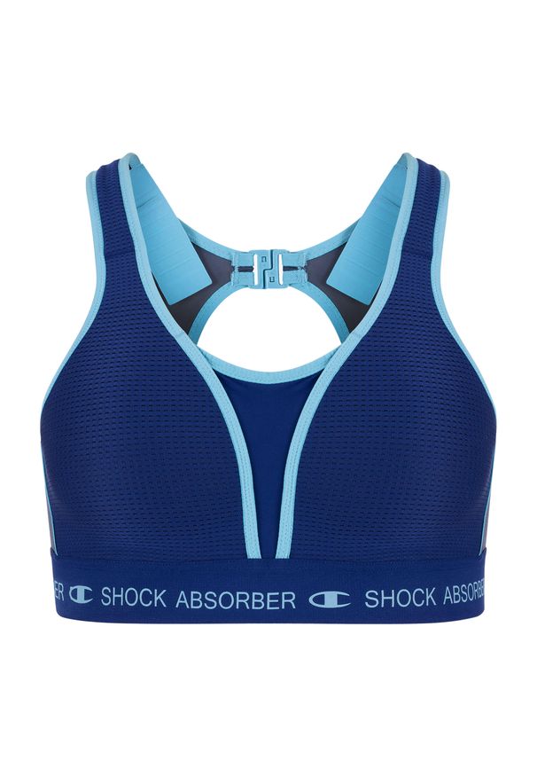 Biustonosz treningowy Shock Absorber Ultimate Run Bra Padded. Kolor: niebieski. Sport: bieganie