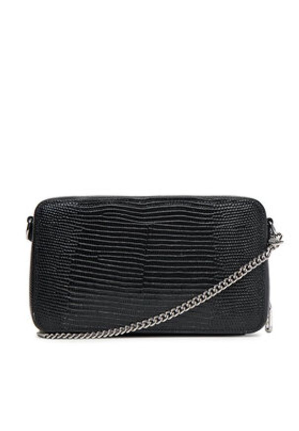 Calvin Klein Torebka Lizard Embossed Lthr Mini Wallet LV04F1071G Czarny. Kolor: czarny. Materiał: skórzane