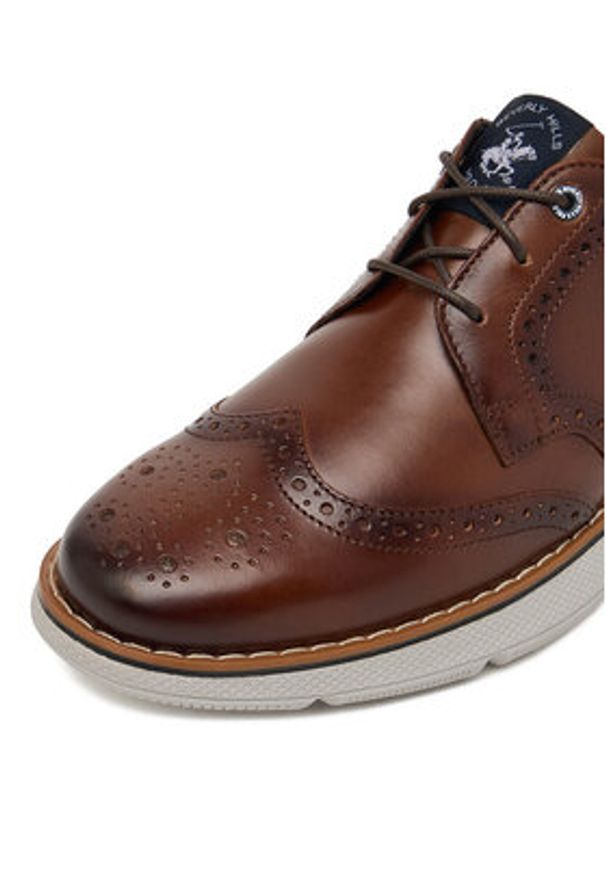 Beverly Hills Polo Club Półbuty EO-GRAD-11 MB Brązowy. Kolor: brązowy. Materiał: skóra