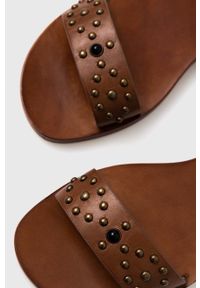 Lauren Ralph Lauren sandały skórzane Tristyn 802891394001 damskie kolor brązowy. Zapięcie: klamry. Kolor: brązowy. Materiał: skóra. Obcas: na obcasie. Wysokość obcasa: niski #3