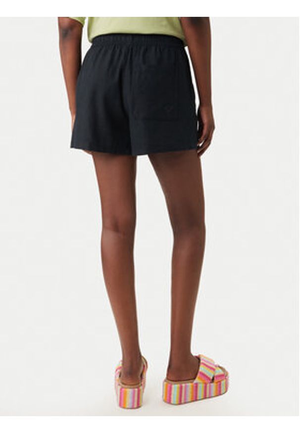 Roxy Szorty materiałowe Lekeitio Break ERJNS03490 Czarny Regular Fit. Kolor: czarny. Materiał: wiskoza