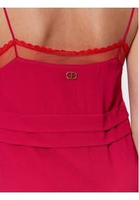 TwinSet - TWINSET Sukienka letnia 231TT2024 Różowy Regular Fit. Kolor: różowy. Sezon: lato #3