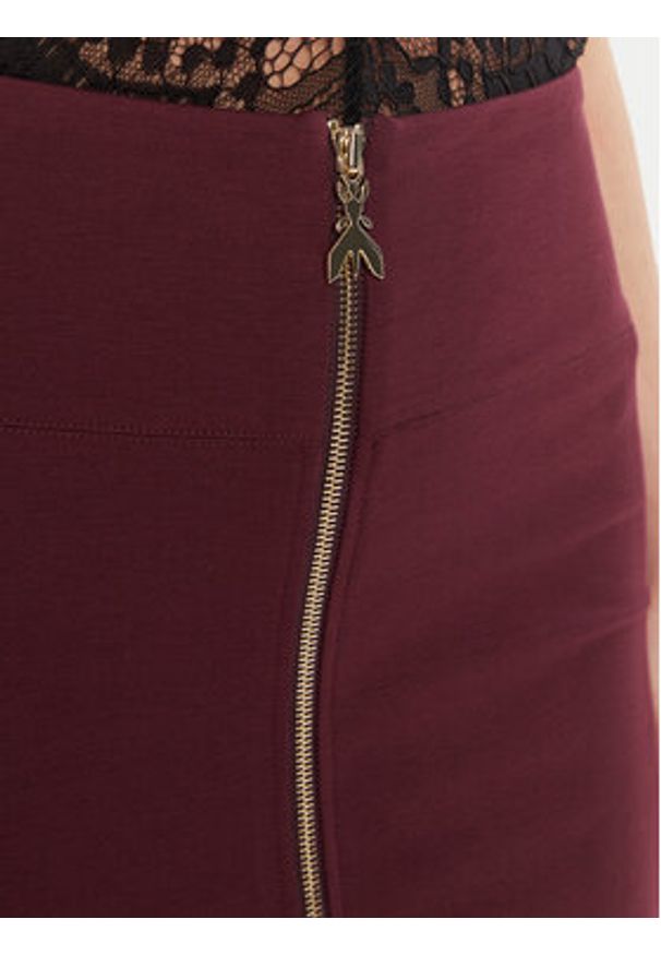 Patrizia Pepe Spódnica ołówkowa 8G0485 A025 Bordowy Regular Fit. Kolor: czerwony. Materiał: syntetyk