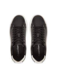 Calvin Klein Sneakersy Cupsole Lace Up - Suede Bt HW0HW02404 Czarny. Kolor: czarny. Materiał: skóra #4