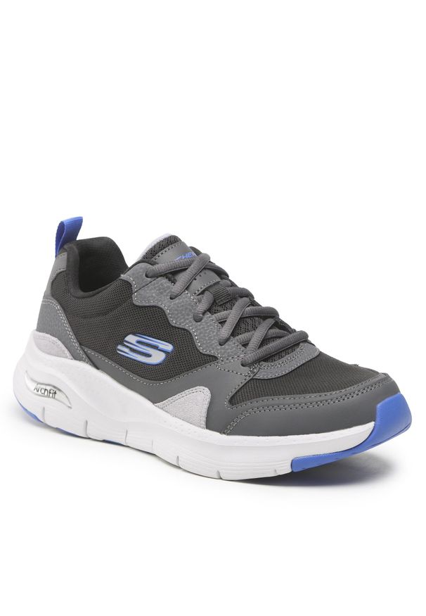 skechers - Sneakersy Skechers Konvoy 232204/BKGY Black/Gray. Kolor: szary. Materiał: materiał